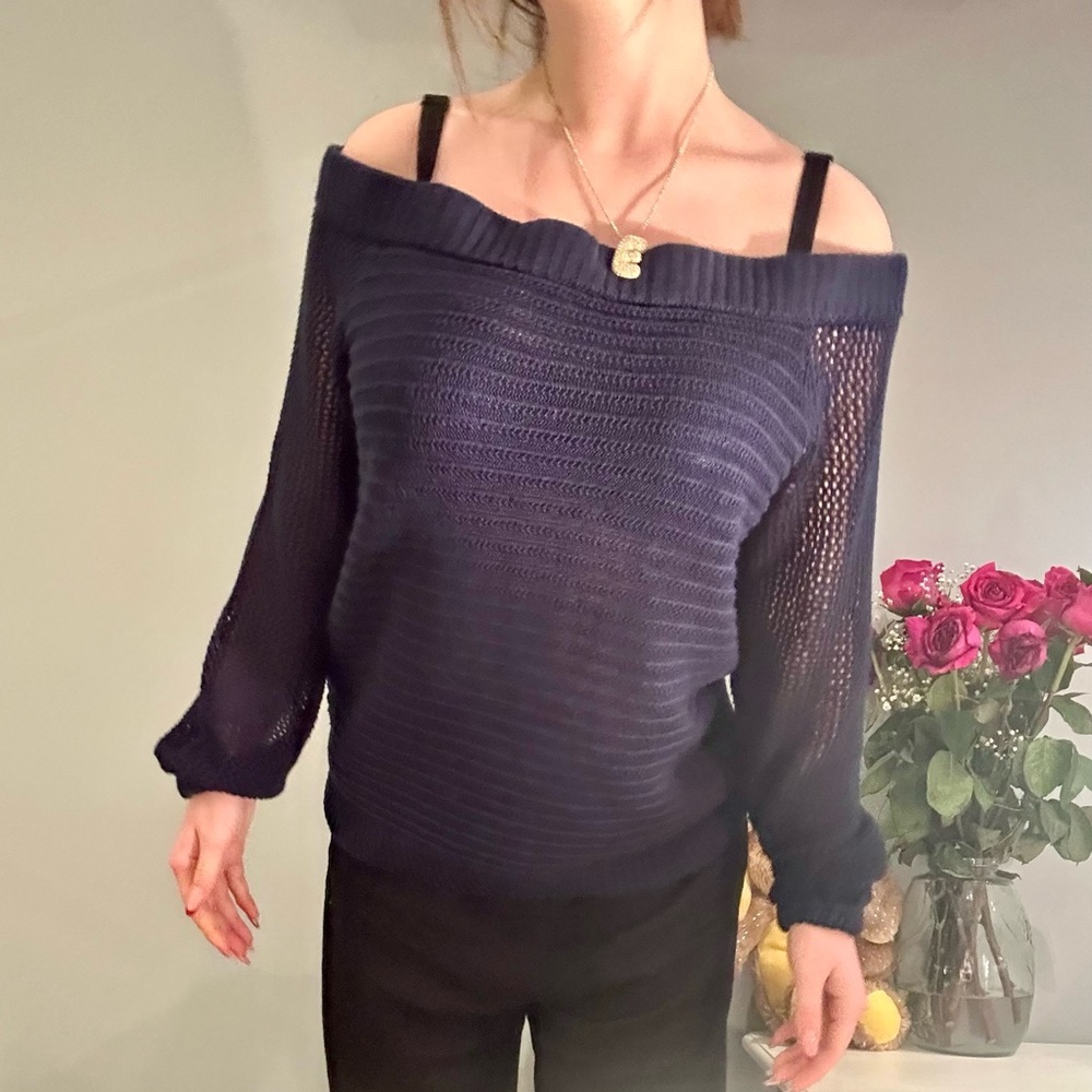 New York and company off the shoulder knit sweater
